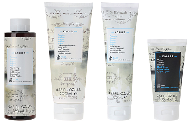 Korres launches yoghurt body care range