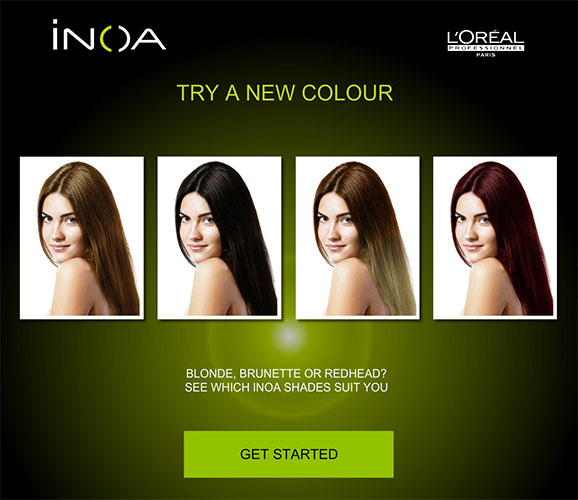 L’Oreal app plays with colour