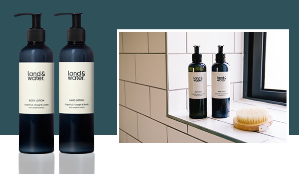 land&water choose 100% recycled packs from Spectra