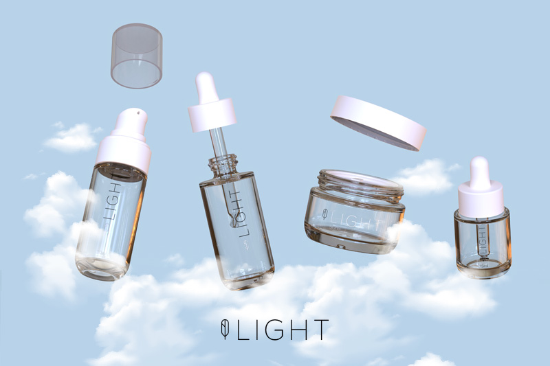 Light: a new line of lightweight glass for skincare