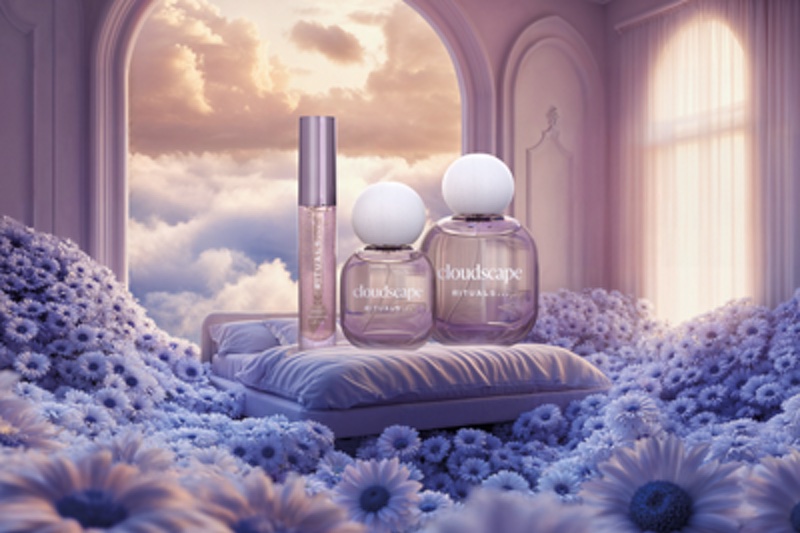 Rituals The Dream Collection campaign showcases a purple dream-like world