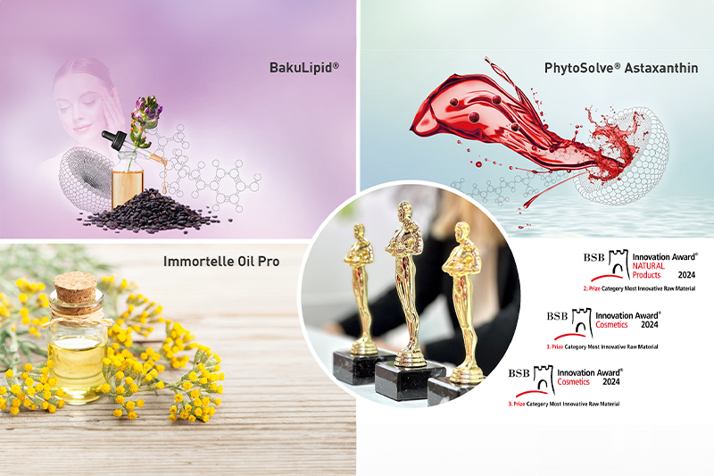 Lipoid Kosmetik AG wins 3 prizes in 3 categories at the 2024 BSB Innovation Awards
