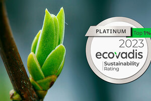 Lipoid Kosmetik is recognised for outstanding sustainability performance and awarded again with the platinum medal by EcoVadis