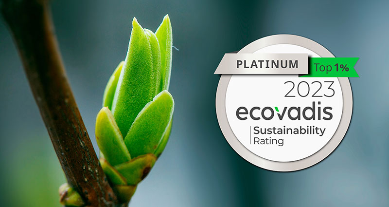 Lipoid Kosmetik is recognised for outstanding sustainability performance and awarded again with the platinum medal by EcoVadis