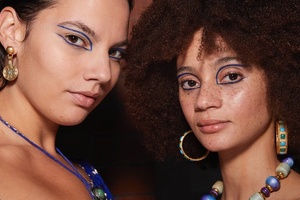 London Fashion Week AW23 trends: Vampiric lips, lacquered waves and experiential beauty