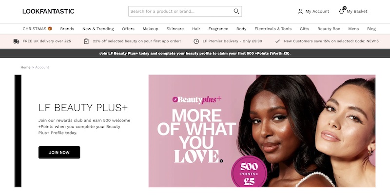 Lookfantastic’s LF Beauty Plus+ loyalty club opens to customers