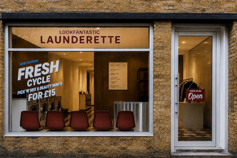 Lookfantastic to ‘strengthen’ its retail position via launderette-themed UK pop-up