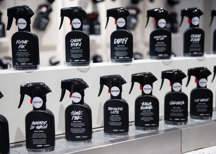 Lush dedicates pop-up to launch of 21 new body sprays
