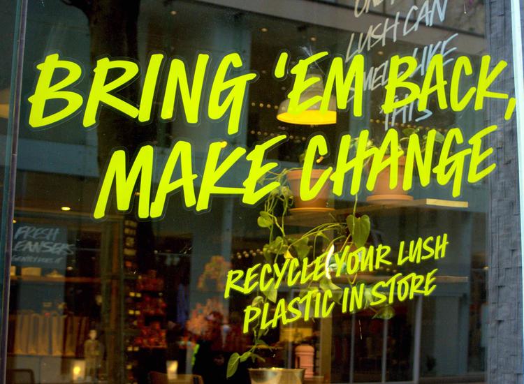 Lush gives new life to plastic packaging with Bring It Back returns scheme