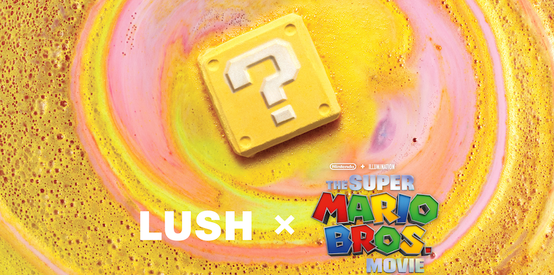 Lush jumps into action with new Super Mario bath collection