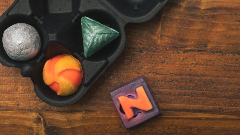 Lush launches bath oils and bath oil tray made out of recycled cups 