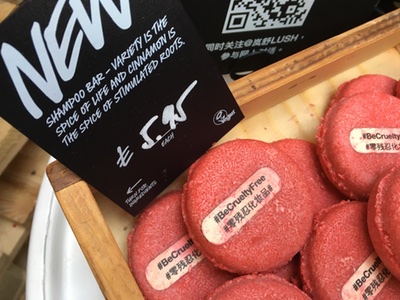 Lush re-launches shampoo bar with cruelty-free message