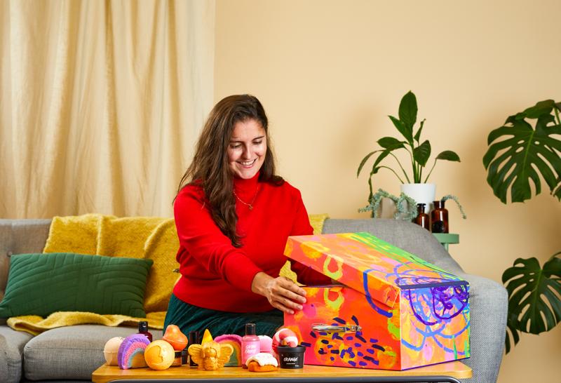 The advent calendar features reusable packaging