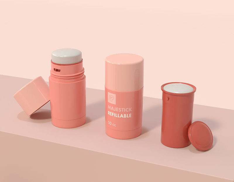 Majestick Refillable:  Induplast's first refillable stick