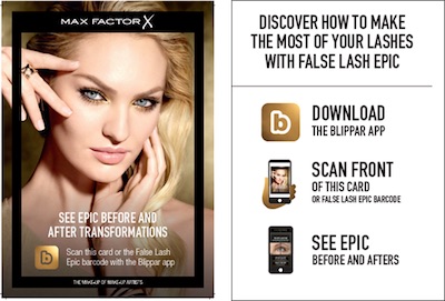Max Factor uses Blippar to offer customers lash selfies  