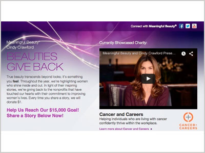 Meaningful Beauty uses social media to support non-profits