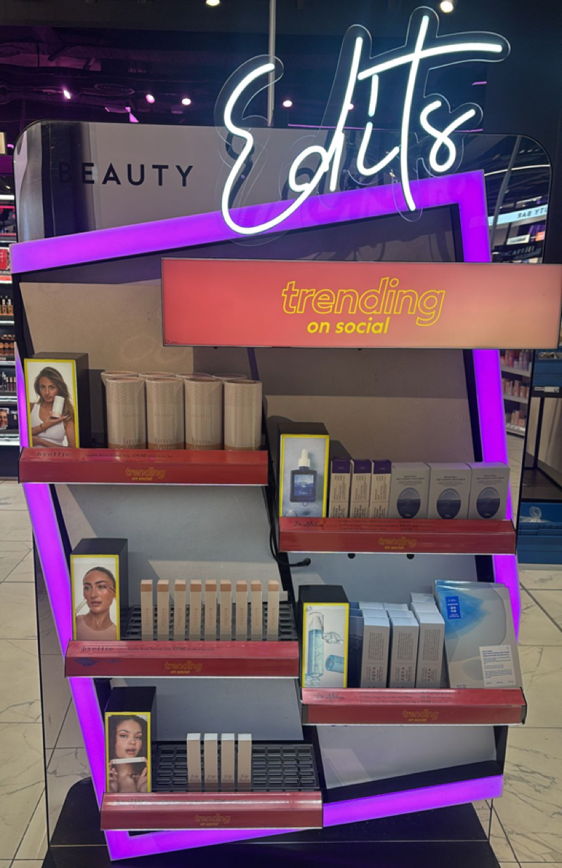 A Beauty Edits space in Boots' Bristol store