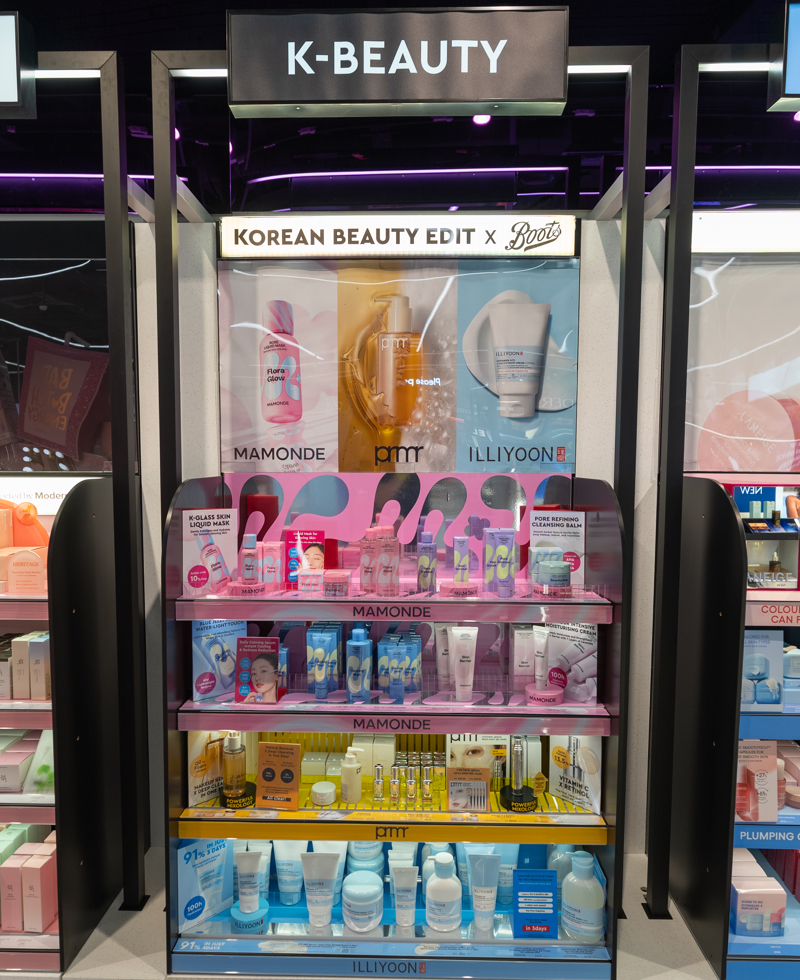 Boots' K-beauty edit in store
