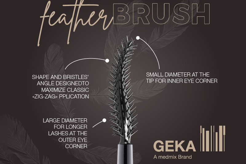 Meet the ultimate lash look with GEKA’s new featherBRUSH