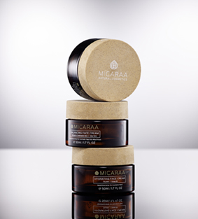 Micaraa chooses Corpack's glass jar with a sustainable lid