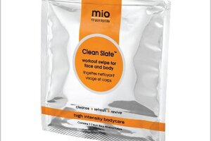 Mio wipes out the shower