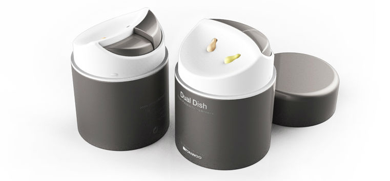 Mix up skin care with Yonwoo's Dual Dish jar