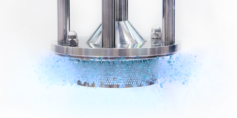 Mixing equipment for cosmetic products