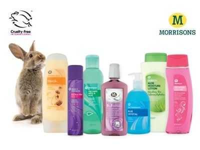 Morrisons own-label beauty products certified by Cruelty Free International