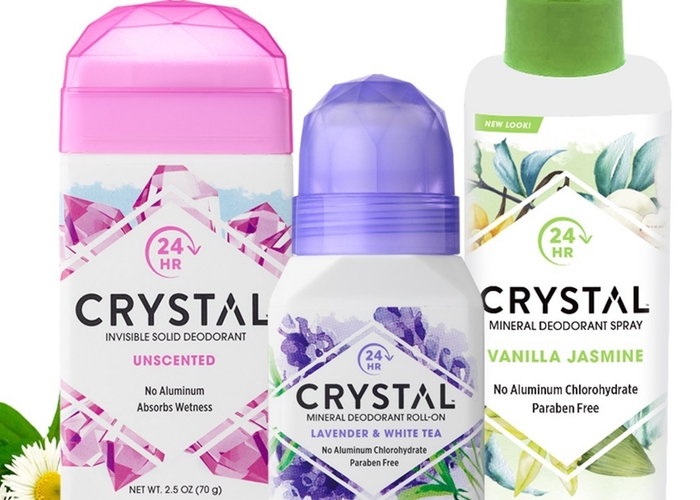 Natural deodorant brand Crystal gets sparkling rebrand