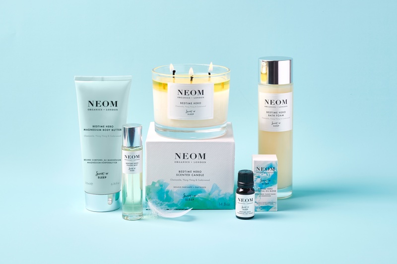 Neom Organics bypasses lavender for its new Bedtime Hero collection
