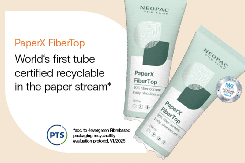 Neopac receives certification for paper tube in standard recycling