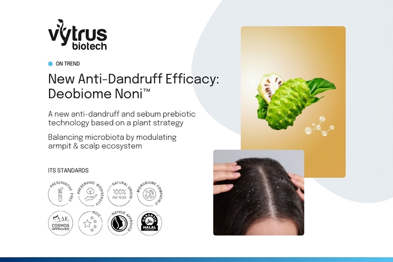 New anti-dandruff efficacy: Deobiome Noni