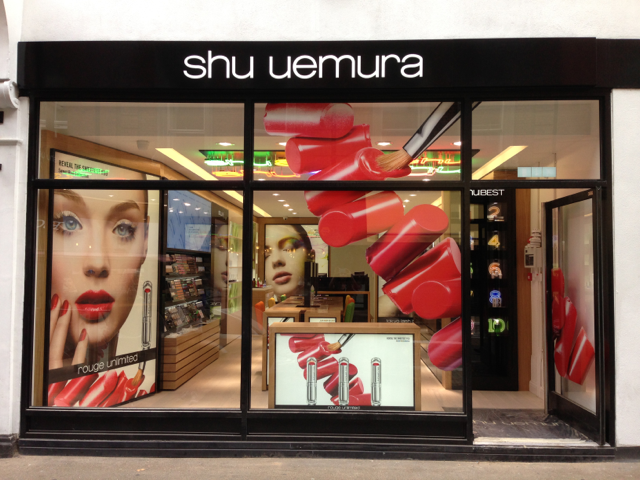 New London store for Shu Uemura 