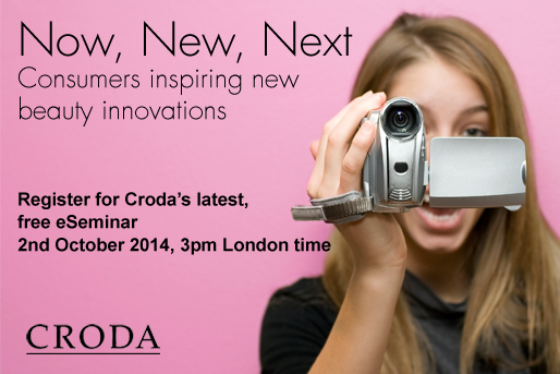 Now, New, Next: Croda’s upcoming free e-seminar on consumers inspiring new beauty innovations
