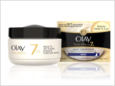 Olay burns the midnight oil with 7-in-1 Night Cream Mask