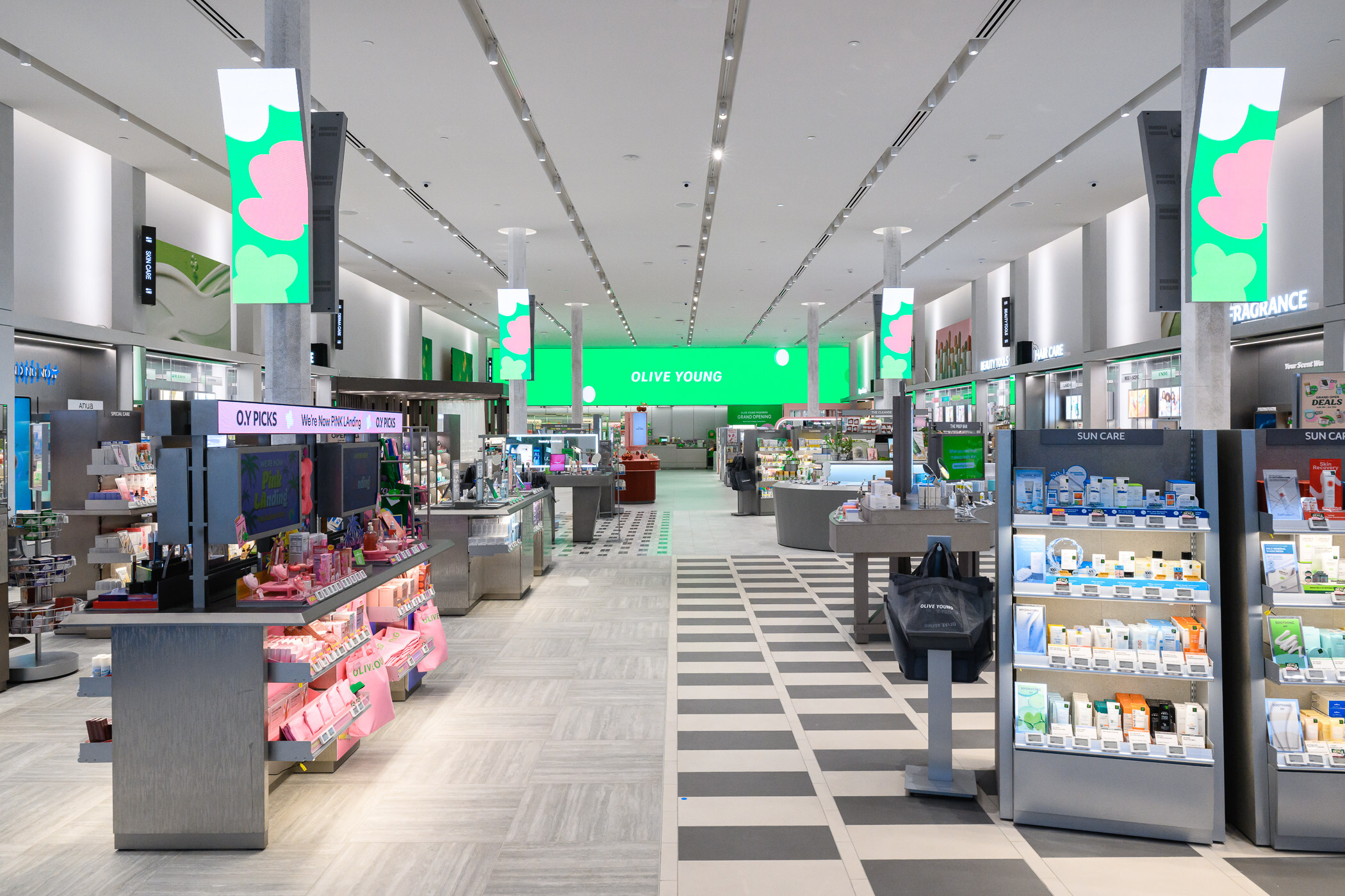 Inside an Olive Young store in the US