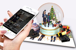 Oriflame wows with the AR catalogue cover