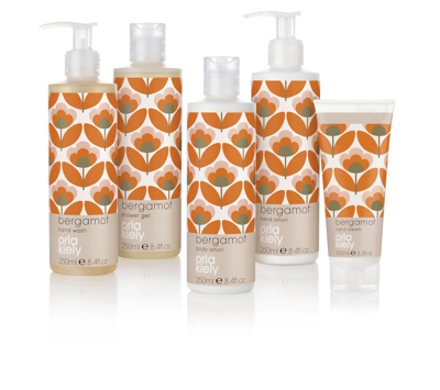 Orla Kiely Bergamot bath and body