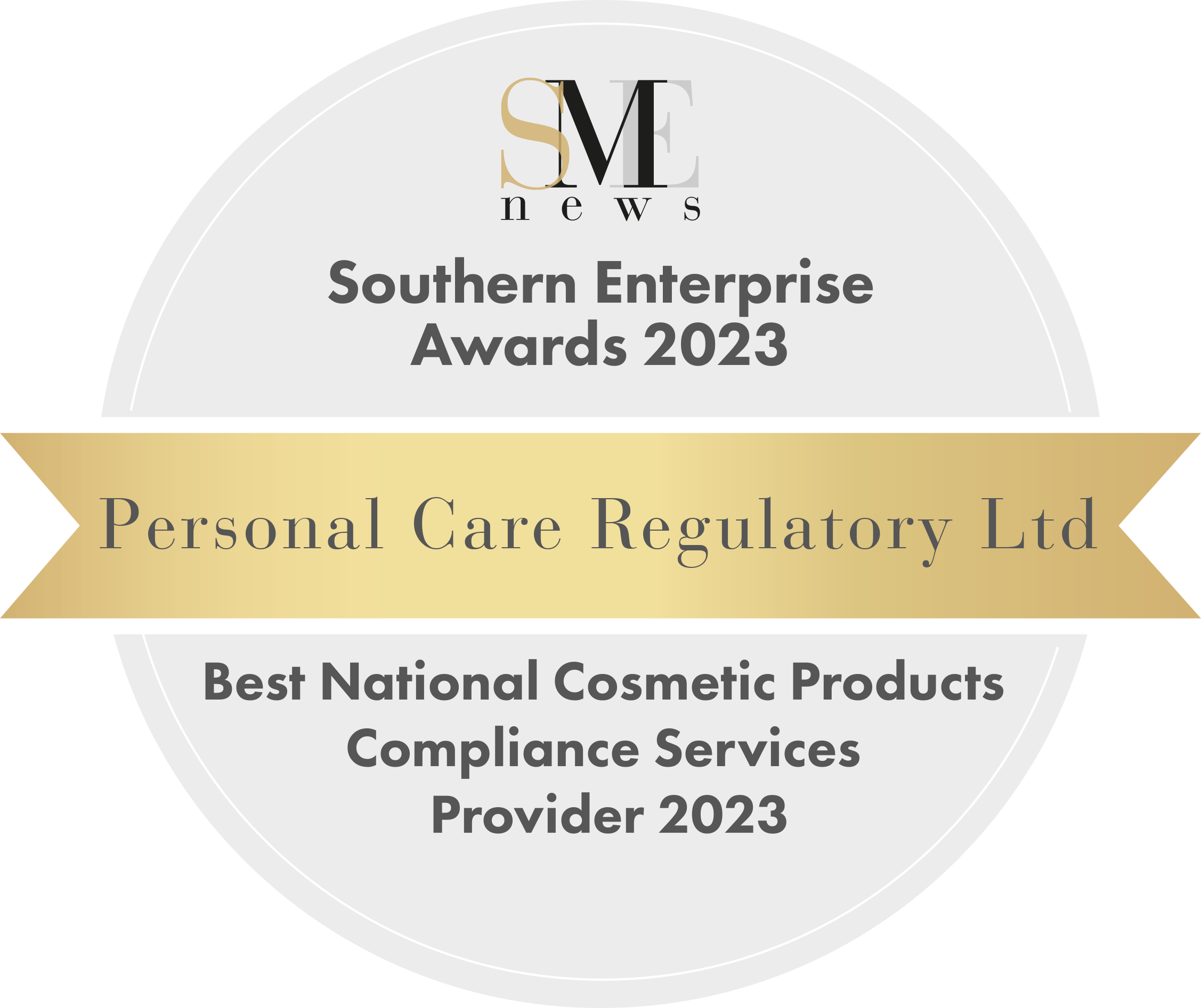 Personal Care Regulatory Ltd has been awarded at the Southern Enterprise Awards 2023
