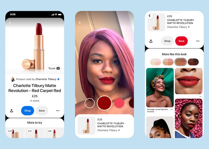 Pinterest drives presence as UK beauty shopping destination with ‘try on’ tool 