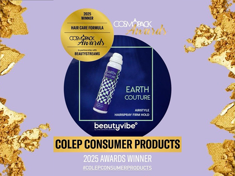 Pioneering excellence: Earth Couture Air-Style Hairspray wins Cosmopack Award 2025