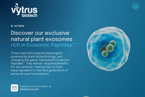 Plant exosomes for skin & hair care rich in Exosomic Peptides™