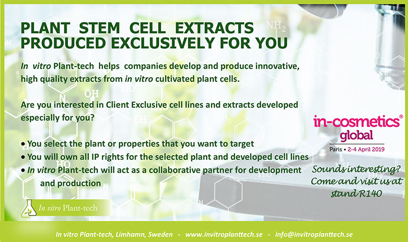 Plant Stem Cell Extracts Produced Exclusively for You