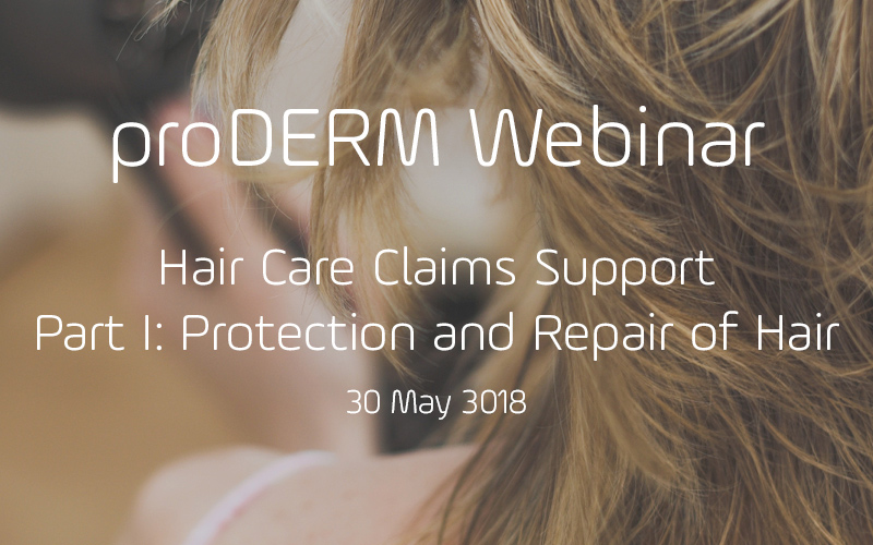 proDERM to host webinar on hair care claims support