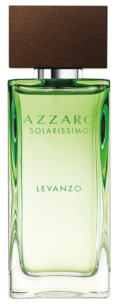 Pujolasos packages Clarins' Azzaro Solarissimo Levanzo fragrance 
