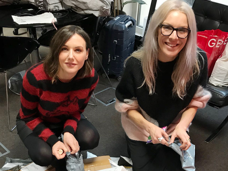 Sali Hughes (left) and Jo Jones, co-founders of Beauty Banks