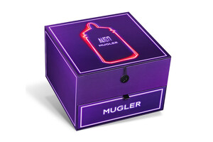 Pure Trade goes neon for Mugler gift boxes
