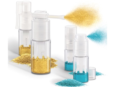 Qosmedix glitters with new spray bottles