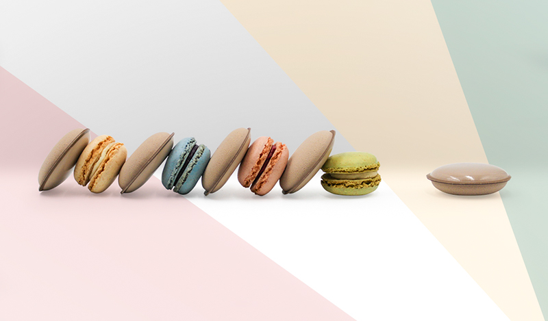 Qosmedix introduces dual ended macaron blending sponge