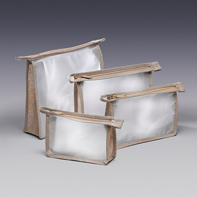 Qosmedix Natural Trim Cosmetic Bags